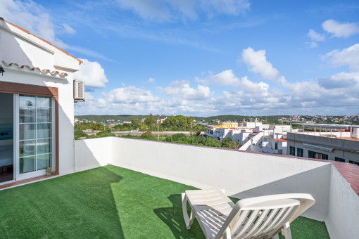 Obere Terrasse mit Ausblick