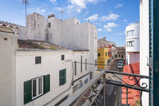 Blick vom Balkon